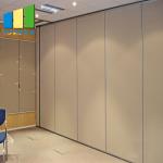 Hanging Movable Wood Folding Soundproof Acoustic Room Divider For Banquet Hall for sale