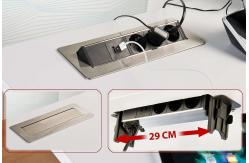 China Easy Installation Desk Mounted Flip UP Sockets 4 Retractable Power Sockets supplier