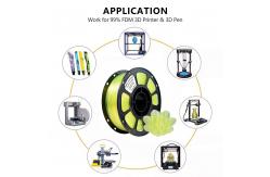 China 3d Printing Filament Glitter Yellow  PLA+ Filament Toughness Enhanced 1.75mm 3D Printer supplier