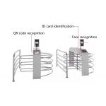 U Shape Waist Height Turnstile Face Recognition Temperature Control DC24V for sale