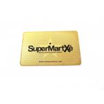 0.3mm Thickness SS Metal Business Name Cards Customized Luxury Gold Plated for sale