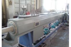 China Pvc Pipe Manufacturing Process Plastic Extruder Machine With Double Screw supplier