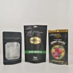 200g Vmpet 10C Laminated Plastic Pouches Packaging Black Matte Mopp