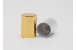 China Gold Cylinder Perfume Bottle Caps Fea15 Regular Lids Aluminum supplier