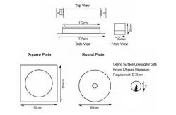 China Non maintained Ceiling Recessed LED Emergency Downlight with 3 Hours Duration Time supplier