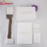 11 X 52cm Packaging Boxes For Hair Extensions Hanger Button Plastic Bags