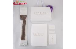China 11 X 52cm Packaging Boxes For Hair Extensions Hanger Button Plastic Bags supplier