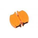 Sport Outdoor Knife Sharpener Yellow ABS Ceramic Tungsten Steel Knife Sharpener for sale