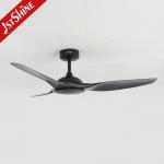 Simple Design 6 Speed Remote Control Black Ceiling Fan Without Light 1stshine OEM