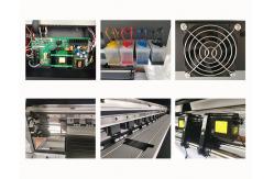 China 2 Heads 1.8m Banner Digital Inkjet Printing Machine supplier