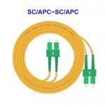 Sc Apc To Sc Apc Patch Cords , OS2 2 Core Outdoor Fiber Optic Cable for sale