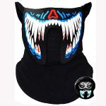 LED Music Face Mask Voice Control Luminous Glowing At Night for sale