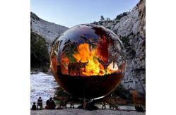 China Wood Burning Steel Fire Pit Rustic Red Or Customized Backyard Fire Pit supplier