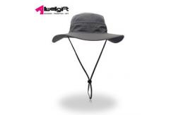 China Breathable Custom Logo Hats Mens Fishing Hat Sun Protection with long string supplier