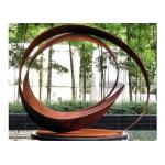 Attractive Modern Rusty Corten Steel Garden Pond Statues for sale