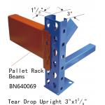 Durable Teardrop Style Pallet Rack , Heavy Duty Warehouse Pallet Storage Racks