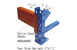 China Durable Teardrop Style Pallet Rack , Heavy Duty Warehouse Pallet Storage Racks supplier