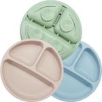 Multiscene Harmless Silicone Dinnerware Set Suction Plates Food Grade for sale