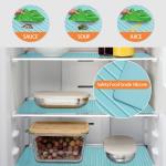 Reusable Silicone Refrigerator Liners Washable, Non-Slip Fridge Shelf Mats For Kitchen Organization, Waterproof & Oilproof Shelf Protectors For Cabinets, Drawers And Glass Shelves for sale