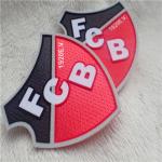 Durable And Washable Custom Clothing Patches Irregular Shield Plush Chromatically Flocking for sale