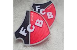 China Durable And Washable Custom Clothing Patches Irregular Shield Plush Chromatically Flocking supplier