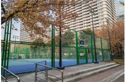 China High Security Galvanized Vinyl Coated Chain Link Fence For Stadium Fence supplier