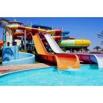 Outdoor Water Park Adult Children Games Sport Equipment Fiberglass Spiral Slide For Kids for sale