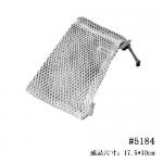 Recyclable PU Leather Drawstring Bag Grid Pouch Portable Personalised Pattern for sale