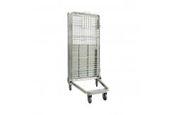 China Warehouse Transport Logistics Trolley Folding Nestable Roll Container Trolley supplier