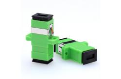 China High Precision Ceramic SC APC Fiber Optic Adapter supplier