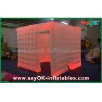 Inflatable Photo Booth Enclosure Rgb Led Lighting Inflatable Kiosk / Enclose Photobooth Frame