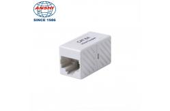 China Small Rj45 Inline Keystone Coupler Cat5e Cat6 Cat6A Utp supplier