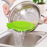 Clip On Silicone Colander Filter BPA Free For Spaghetti for sale