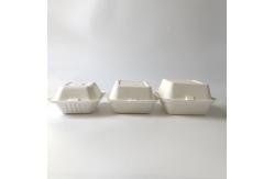China Eco-friendly customized fast food burger box with biodegradable clam shell supplier