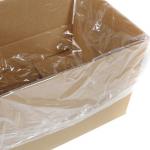 Square Bottom PE Plastic Carton Liners Bag Transparent Inner Plastic Bag for sale