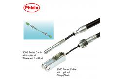 China Control Cables Pull - Only Brake Cables With Threaded End Rod / Strap Clevis supplier