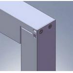 Screw Joint Alloy 6063 Aluminum Solar Panel Frame , Steel Polished Extruded Aluminum Profile for sale