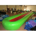 Inflatable Water Playground , Long Stripes Inflatable Single Water Slide 12 X 1.6m for sale