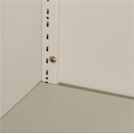 KD Structure Office Furniture Glass Door Filing Cabinet With Adjustable Shelf