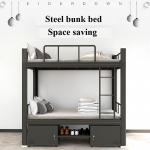 Metal Frame Double Bed With Cabinet And Mattress cheap price good quality for sale
