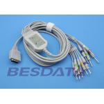 Nihon Kohden Cardiofax EKG ECG Cables And Leadwires 10 Leads / 12 - Channel Electrocardiogram for sale