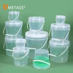 Acrylic Plastic Ice Beer Champagne Drink Oval Bucket with Lid Customize Logo Design for sale