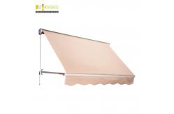 China Patio Waterproof Windproof UV Resistence Aluminium Retractable Awning With Drop Arm supplier