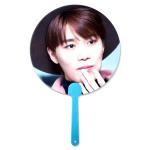 Customized 0.6mm PET 16X17CM 3D Lenticular Hand Fans for sale