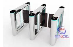 China Remote Control Security Turnstile Gate Office Customize Logo Swing Barrier Price supplier