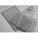 Food Grade SS201 SS304 BBQ Grill Wire Mesh Rectangular With Handle