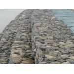 Galfan 100*120 Stone Cage Wire Mesh , Honeycomb Gabion Mesh