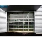 Transparent PC Glass Sectional Overhead Door For Garage for sale