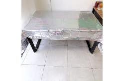 China Laser Holographic Metallic Square Plastic Tablecloths supplier