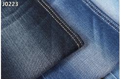 China Dark Blue Sluby Cotton Polyester Spandex Denim Fabric With Stretch Recovery supplier